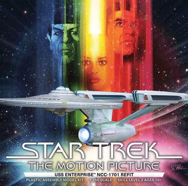 1/350 Polar Lights Star Trek USS Enterprise Refit Plastic Model Kit - Fusion Scale Hobbies