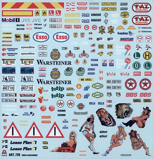 Italeri 720 Truck Accessories 1:24 Scale Plastic Model Kit