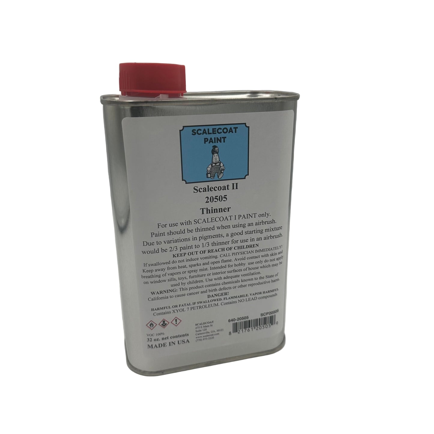 Scalecoat II Paint Thinner 32oz Metal Can