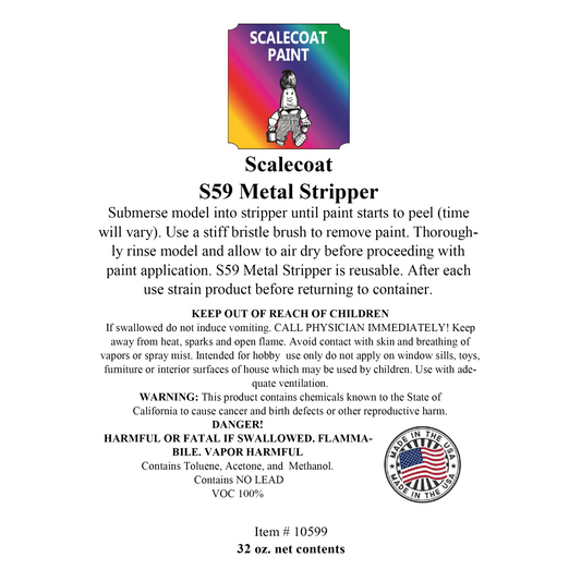 Scalecoat Metal Stripper Paint Remover 32oz Can | 10599