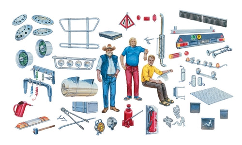 Italeri 720 Truck Accessories 1:24 Scale Plastic Model Kit